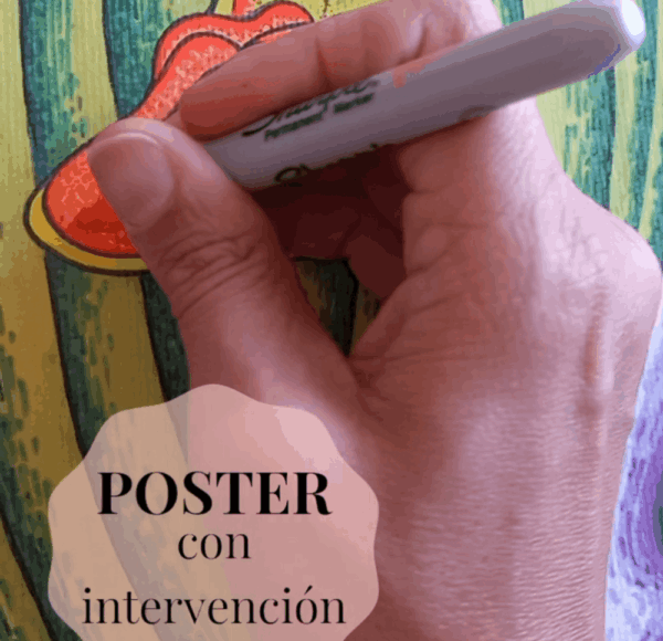 Poster con intervención